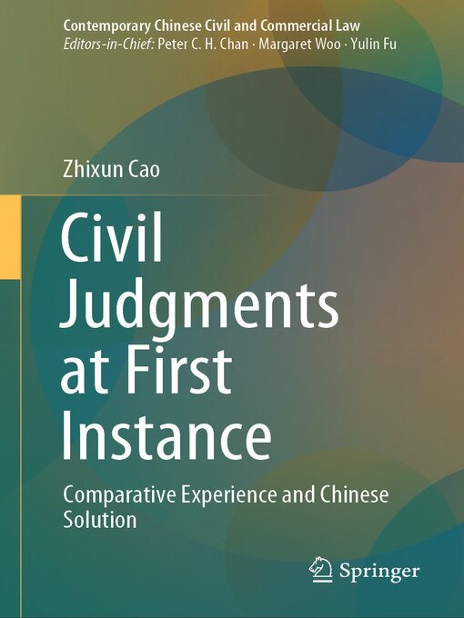 Title details for Civil Judgments at First Instance by Zhixun Cao - Available